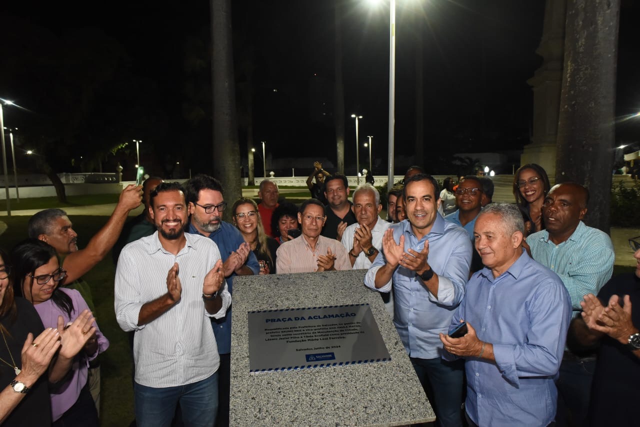 Capa: Parte da história de Salvador, Praça da Aclamação é entregue restaurada pela Prefeitura com monumentos recuperados