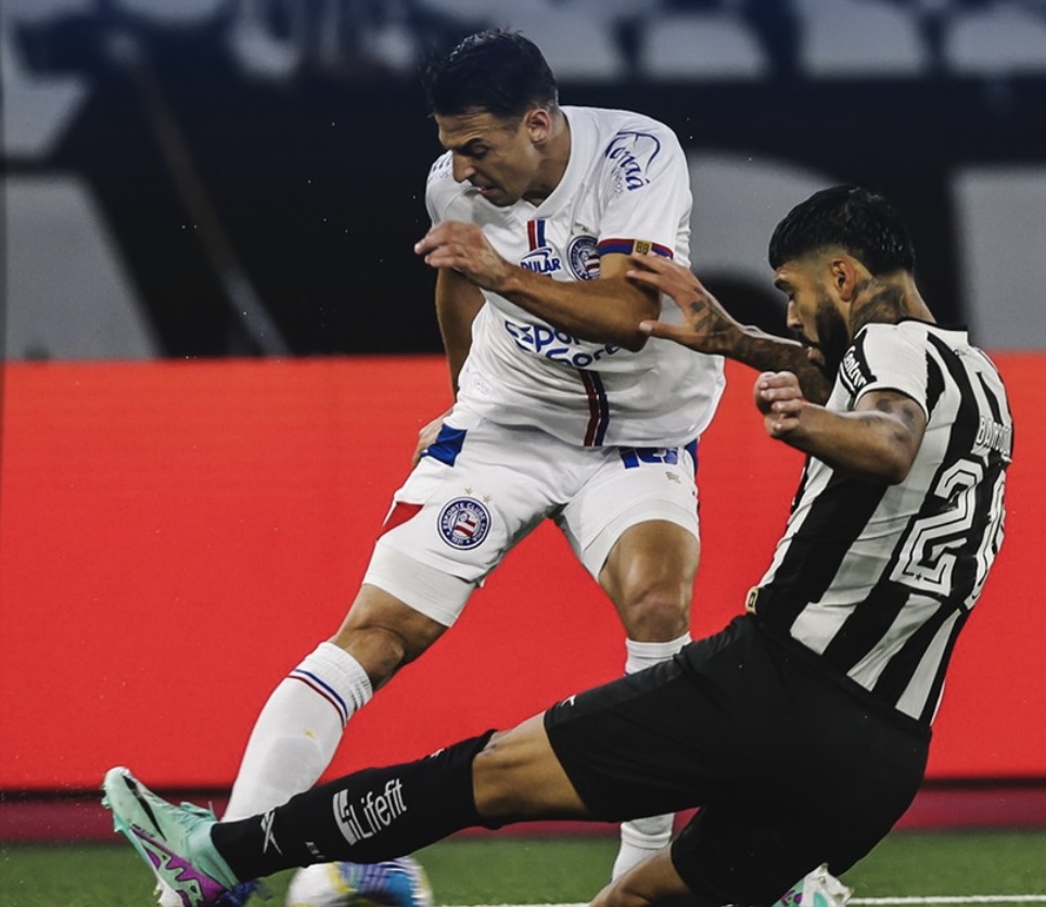 Capa: VEJA O GOL! Bahia empata com o Botafogo e vai decidir classificação na Copa do Brasil em Salvador