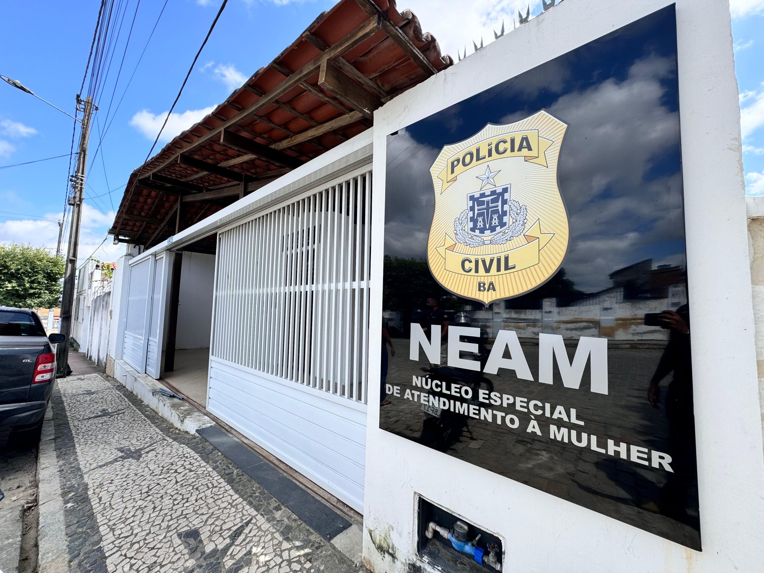 Capa: Polícia Civil entrega novo Núcleo Especial de Atendimento à Mulher (Neam) em Serrinha