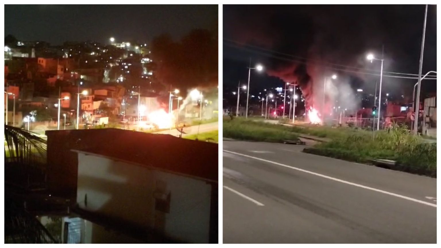 Capa: SALVADOR ESTÁ EM GUERRA! Intensa troca de tiros e ônibus incendiado na Avenida Gal Costa